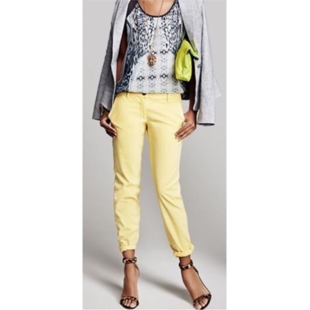 Cabi Yellow Sunshine Coast Pants
